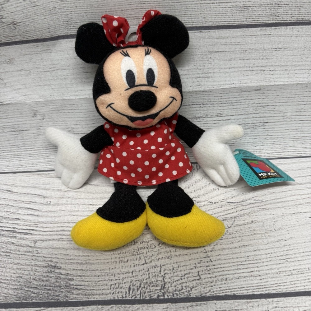Vintage Disney Minnie Mouse Bean Bag Plush Figure 7 in Applause